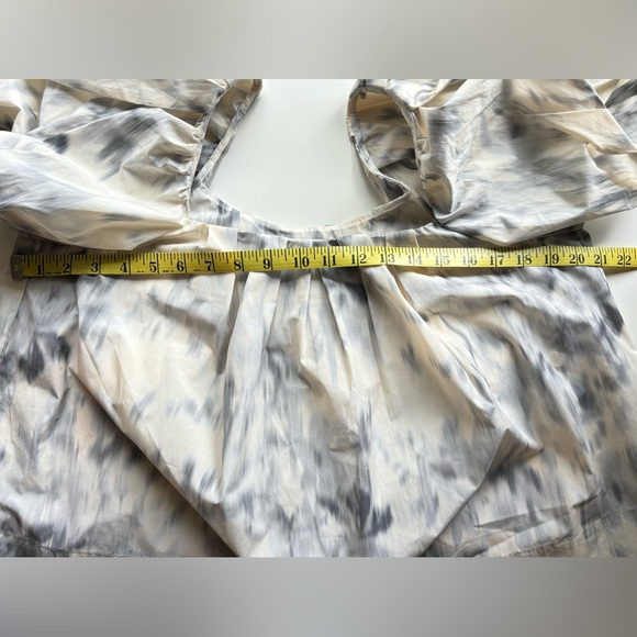 REBECCA TAYLOR Whisper Rose Tulip Puff Sleeve Top Size 10 - Picture 7 of 16